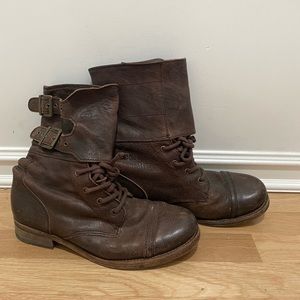 All Saints brown leather boots